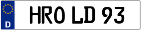 Trailer License Plate